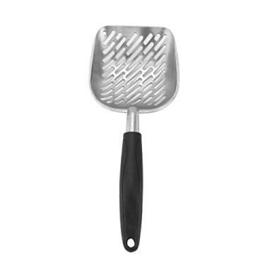 Imagem de OKJHFD Cat Litter Shovel Aluminium Alloy Twill Pets Litter Sand Shovel with Handle for Cat Litter Box, Aluminum Alloy Sifter, Kitty Metal Scooper, Deep Shovel, Long Handle