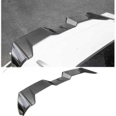 Imagem de Spoiler traseiro de carro Spoiler de porta-malas Spoiler de porta-malas Spoiler de teto traseiro Kit de carroceria compatível com acessórios externos Song LDMi (aparência de carbono)
