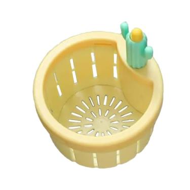 Imagem de Cesta de filtro de pia, filtro de drenagem de pia de cozinha | Escorredor de rolha antientupimento com design de cacto de desenho animado,Limpeza fácil criativa, coletor de ralo de cozinha para banhei