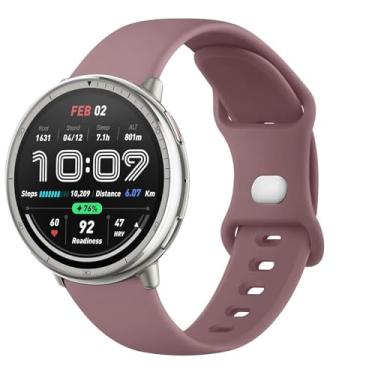Imagem de AK Pulseiras de silicone compatíveis com Amazfit Active 2 / Active Watch Women Men, pulseira de substituição macia para Amazfit GTS 4 3 2 2e/GTS 4 2 Mini/GTR mini/Bip 3/3 Pro/Bip U Pro/Bip S Lite