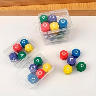 Imagem de Jogo Tradicional Coreano Gonggi com 5 Pedrinhas Coloridas – Brinquedo Educativo, Sensorial e Portátil para Crianças e Adultos | Estimula Coordenação e Concentração