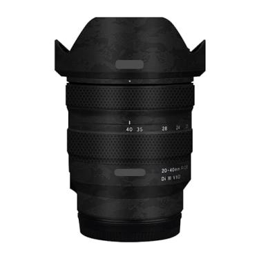 Imagem de Adesivo de lente de câmera revestimento protetor de corpo película protetora para Tamron 20-40 mm F2.8 adequado para Sony Mount 20-40 F 2.8 (Knight Black)