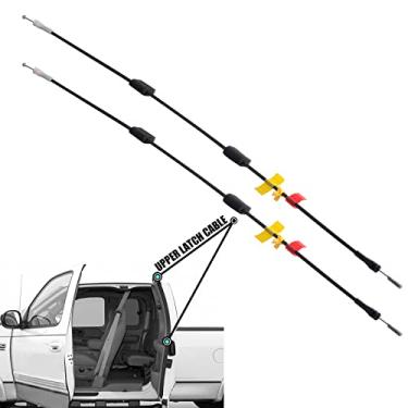 Imagem de Unikpas Cabos de trava de porta traseira compatíveis para Ford F150 1997-2003 F150 Heritage 2004 F250 1997-1999 Kit de cabo de reparo de porta traseira esquerda e direita 6L3Z18264A26A 6L3Z18264A27A (pacote com 2)