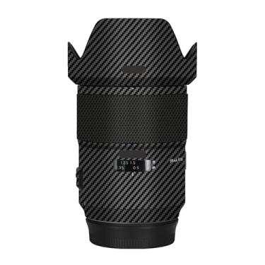Imagem de Adesivo de câmera antiarranhões com tampa de lente para Tamron SP 35 mm F1.4 adequado para Canon EF Mount película protetora decalque 35 1.4 (fibra de carbono preto)