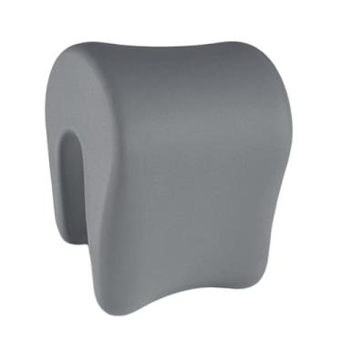 Imagem de MotiveTech Travesseiro para cochilo, apoio de cabeça para pescoço, ergonômico, multifuncional, para almoço, suporte para pescoço, cadeira de escritório, carro, Cinza Escuro