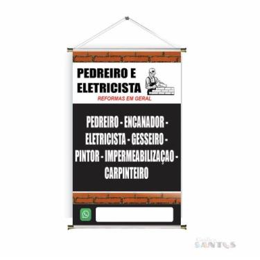 Imagem de Banner pronto Pedreiro BA 267 medida 45x70 cm arte pronta