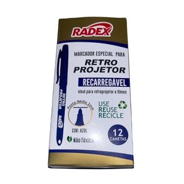 Imagem de Marcador para Retroprojetor 2.0 Radex Azul Cx 12un