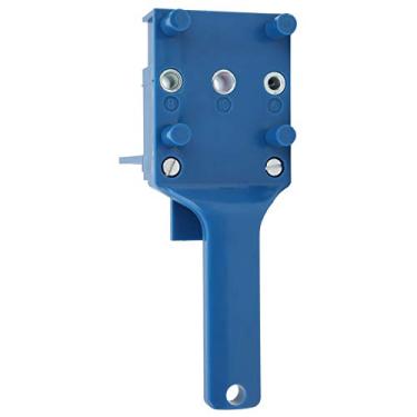 Imagem de Garosa 4 a 45 Mm Localizador DE Perfuração Ajustável ABS PLÁSTICO PONTENHO DE FURO DIA DIY DIY PERTURAÇÃO DOVENCIONEGENS Ferramenta para Determinar o Orifício Central e o Orifício (Azul)