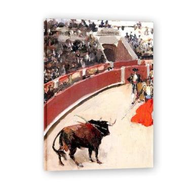 Imagem de Impressão em tela The Espada John Lavery Irish Realist Portrait & War Scenes – Arte de parede vintage para casa emoldurada 30 x 42 cm