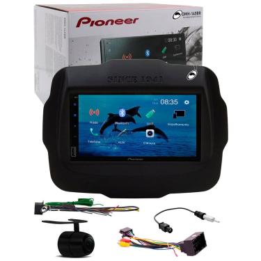 Imagem de Multimídia Pioneer DMH-145BR Renegade PCD Bluetooth USB + Moldura + Chicote Ligação + Adaptador Antena + Câmera Ré