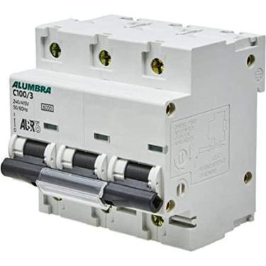 Imagem de Disjuntor Tripolar Curva C 100A Alumbra