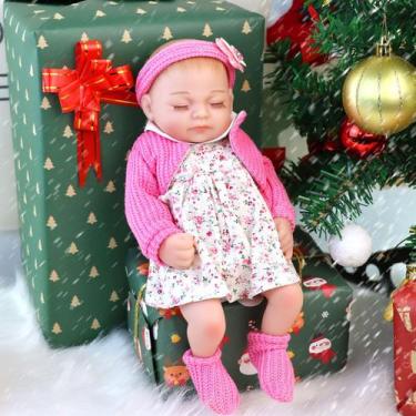 Imagem de Boneca de silicone JRLCGYP 10 totalmente realista Reborn Girl 3+