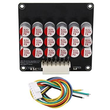 Imagem de Equalizador ativo bateria 6s 1,8V a 4,5V Módulo de balanceador de transferência de energia do capacitor de 4,5V para lifePO4 Baterias LTO Compacto de instalação fácil leve