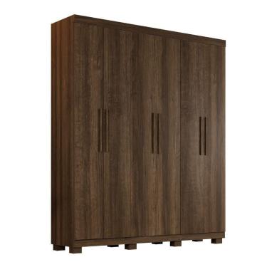 Imagem de Guarda Roupa Sevilha 6 Portas 2 Gavetas Com Nicho - Benetil Imbuia