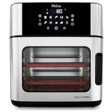 Imagem de Air Fryer PAF16A 16L 4 em 1 Painel Digital Philco, Inox, Preto, 110V