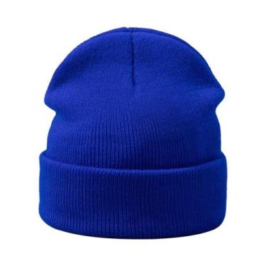 Imagem de Gorro De Inverno Tricotado Em Cores Doces De Lã Para Homens E Mulheres
