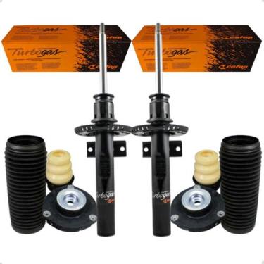 Imagem de Par Amortecedor Dianteiro com Kit Coifa Batente Coxim Volkswagen Polo 