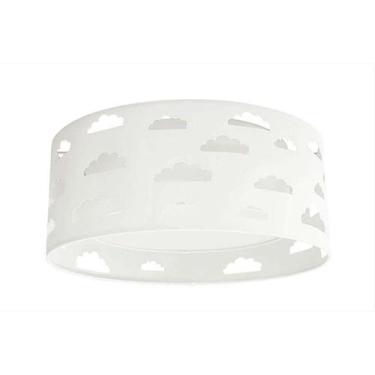 Imagem de Luminária Plafon Nuvens Duplo Com Recortes 50x16 Branco - Tom Luz