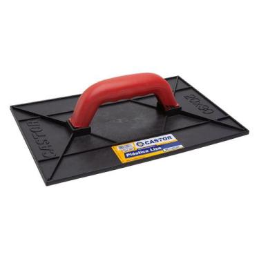 Imagem de Desempenadeira plástica PVC 20x30cm Lisa Preta - Castor