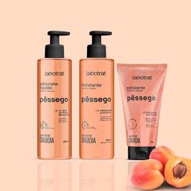 Imagem de Kit de Banho de Frutas Labotrat Dia a Dia Facial e Corporal, Pêssego