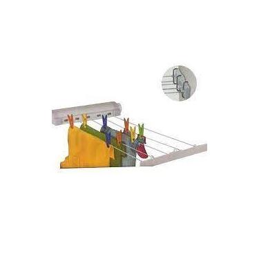 Imagem de Varal automatico 5 cordas Retratil Parede 4,1 Metros Secalux