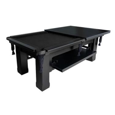 Imagem de Mesa de Sinuca e Jantar - 2,52x1,40 - Nelson Bilhares, Preto