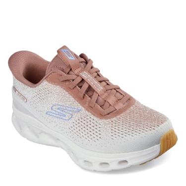 Imagem de Skechers Tênis feminino Go Walk Glide Step 2.0 Nessa Hands Free Slip-ins, Natural/caramelo, 41
