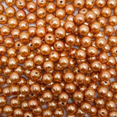 Imagem de Miçanga Passante Pérola Lisa Abs 8mm 100pçs 40g Pulseira Escolha a Cor