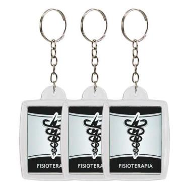 Imagem de Kit De 10 Chaveiros Acrílicos 3x4 Para Festas Formaturas Fisioterapia 