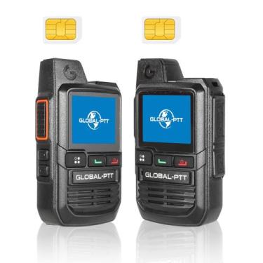 Imagem de Walkie Talkies globalptt Global G0 com cartão SIM, pacote com 2
