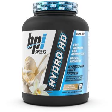 Imagem de BPI Sports Hydro HD - 100% proteína de soro de leite hidrolisada em pó - crescimento muscular, recuperação, 25 g de proteína, baixo teor de carboidratos, baixo teor de açúcar, rápida absorção (68