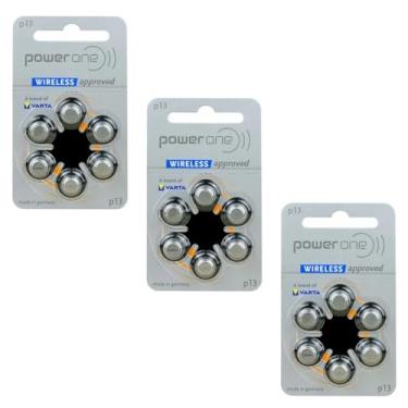 Imagem de PILHAS DE APARELHOS AUDITIVOS POWER ONE13-30 UNIDADES