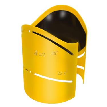 Imagem de Sthovd Kit de guia de corte de metal Guia de corte de tubo de 4-1/5.1 cm Cortes a 45°, 90°, 22,5° e corte de sela, guia de corte de molde de sela de tubo de corte