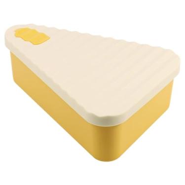 Imagem de Generic Caixa de Pizza de Silicone de Grau Alimentício, Triangular, Versátil, Durável, Reutilizável, S Bege Amarelo, Tamanho real