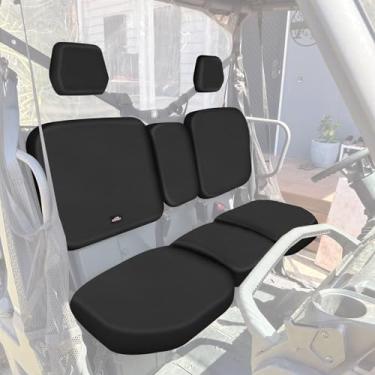 Imagem de Frokom Capas de assento UTV adequadas para Can Am Defender HD7 HD9 DPS todos os anos, tecido durável 1680D - preto