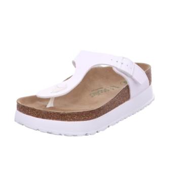 Imagem de Birkenstock Gizeh Pap Sandália feminina plataforma flexível branca, Branco, 7-7.5
