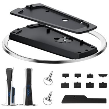 Imagem de OLCLSS Suporte Vertical para PS5 Pro, Slim e Digital/Disco - Base Antiderrapante, Design Antiponta, Parafuso Seguro, Acessórios Compatíveis Com Modelos PlayStation 5