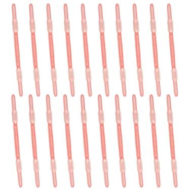 Imagem de PATIKIL 20 peças de grampos de encadernação de papel de folha solta, organizadores de papel de plástico vermelho, fixadores de caderno, clipe de fichário reutilizável para documentos de gráfico de