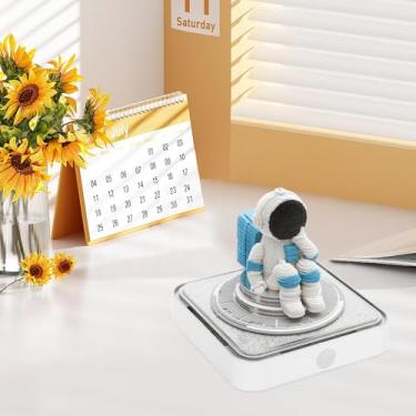 Imagem de KTZCTPCA Calendário de mesa de arte 3D 2026, bloco de notas de calendário estereoscópico criativo, calendário com luz de LED, bloco de notas 3D, bloco de notas de escultura em papel, escultura de arte