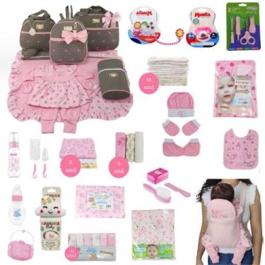Imagem de Kit Bolsa de Maternidade 5 Peças + Saída maternidade + Enxoval Master 