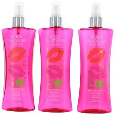 Imagem de Perfumes de perfume De Coeur Pink Vanilla Kiss Fantasy 3x250ml para mu