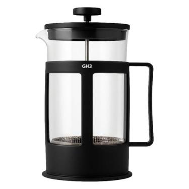 Imagem de Prensa Francesa GH3 cafeteira manual vidro café gourmet chá coador ino