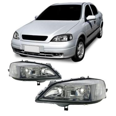 Imagem de Farol Dianteiro Astra Ss 1998 A 2002 Máscara Preto Brilhante - Automot