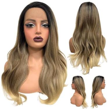 Imagem de Peruca front lace hd fibra orgânica premium super natural - LIONSWIG, 