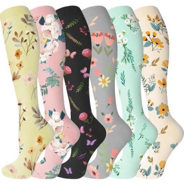 Imagem de Meias de compressão de bropite de Halloween para mulheres e homens, 6 