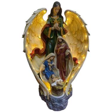 Imagem de Presepio Natal Sagrada Familia Nascimento Jesus Decoraçao Natalina Ilu