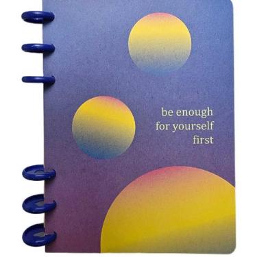 Imagem de Caderno Inteligente Pequeno Disco A5 Degradê Planetas - Culturama