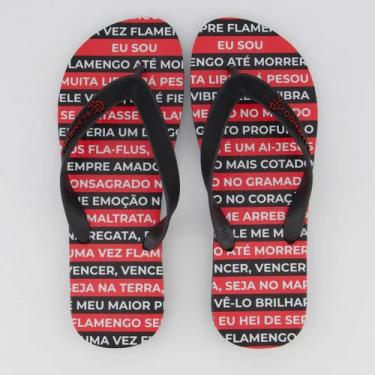 Imagem de Chinelo Flamengo Escadaria da Gávea Preto - Neorubber, 43-44