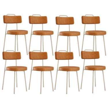 Imagem de Kit 08 Cadeiras Decorativas Estofada Sala Jantar Barcelona Arena L02 m