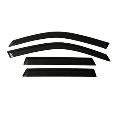 Imagem de GRJQRKHZ Defletor de janela lateral de carro para R&Ange para R&Over Vogue L322 2002-2012 Weathershied viseira de porta vento sol proteção chuva janela lateral defletores de vento